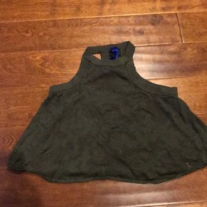 Kit and Ace Crop Top Olive Green